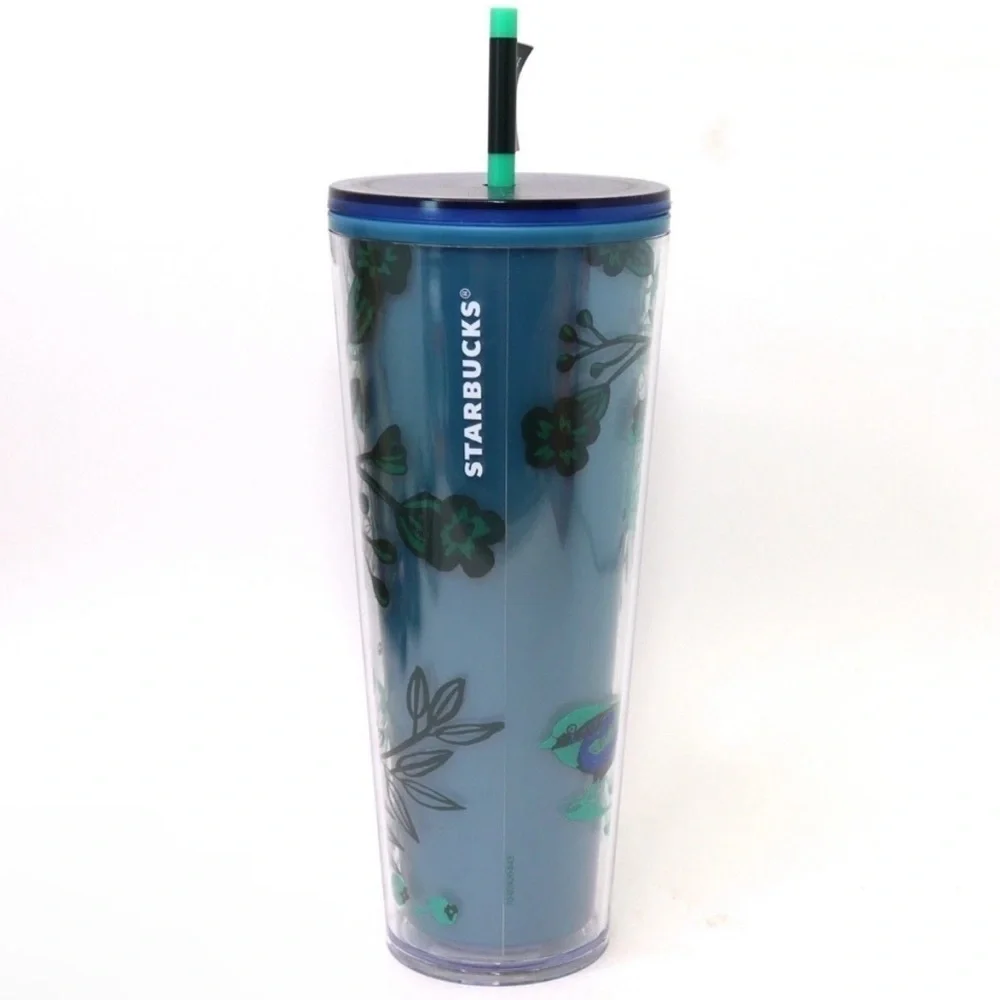 Starbucks 2022 Holiday Blue Berry Corsage Color Changing Venti Tumbler